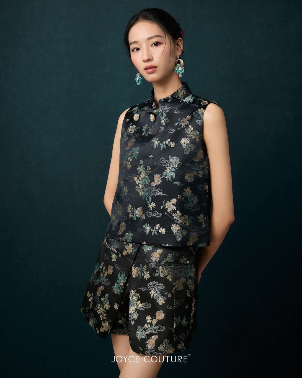 重叠套装裤裙  P0089