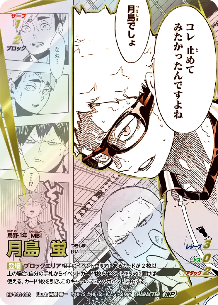 月島 蛍つきしま けい HV-P02-003