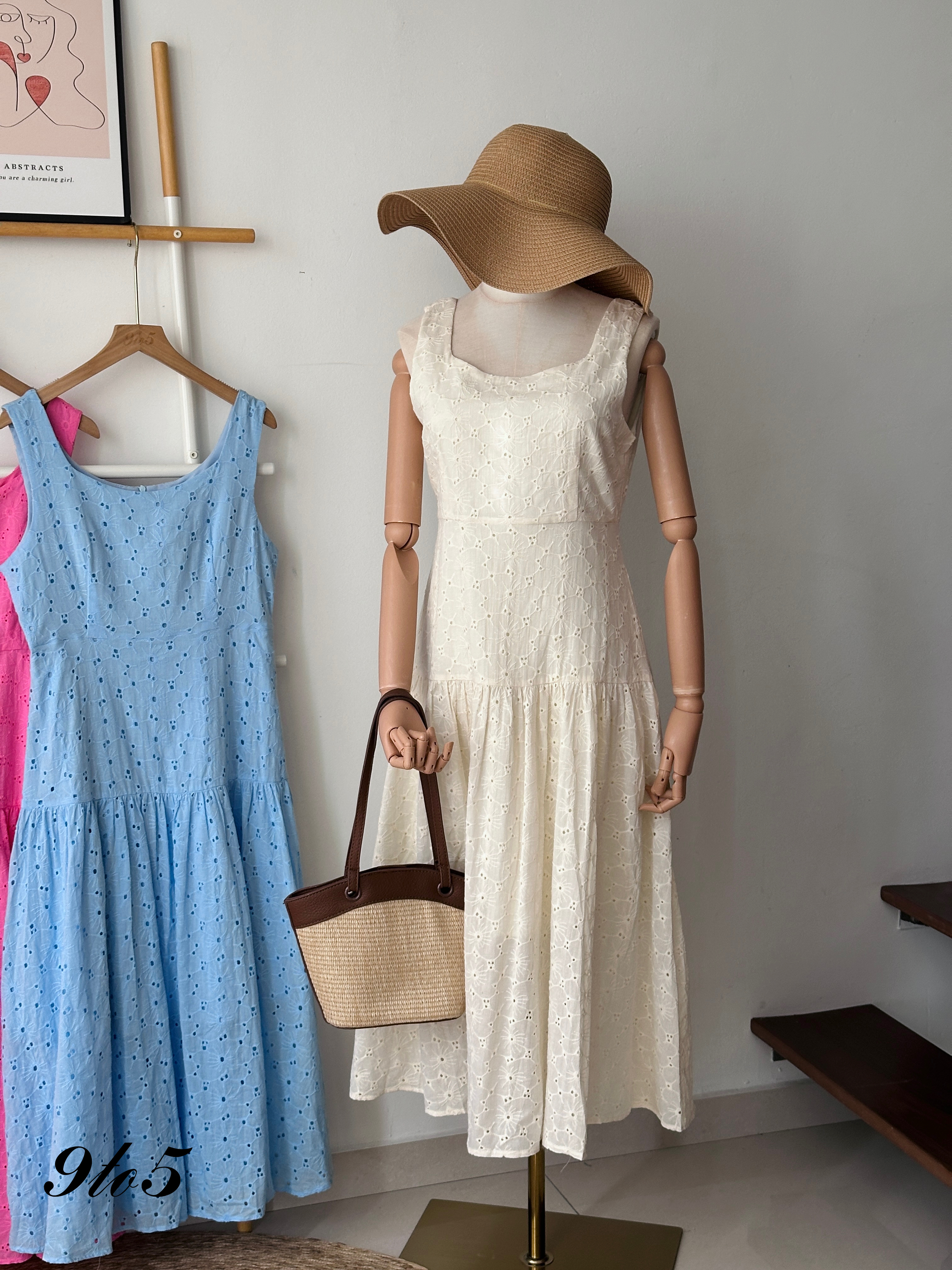 D2322 Sleeveless Layered Dress - 3 Colors