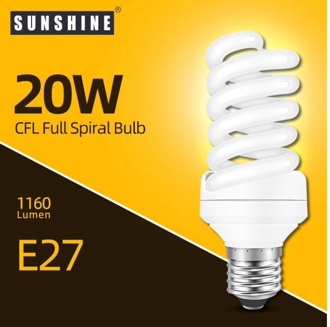 S20/E27(E14,B22)20W超光全螺旋 (Y)