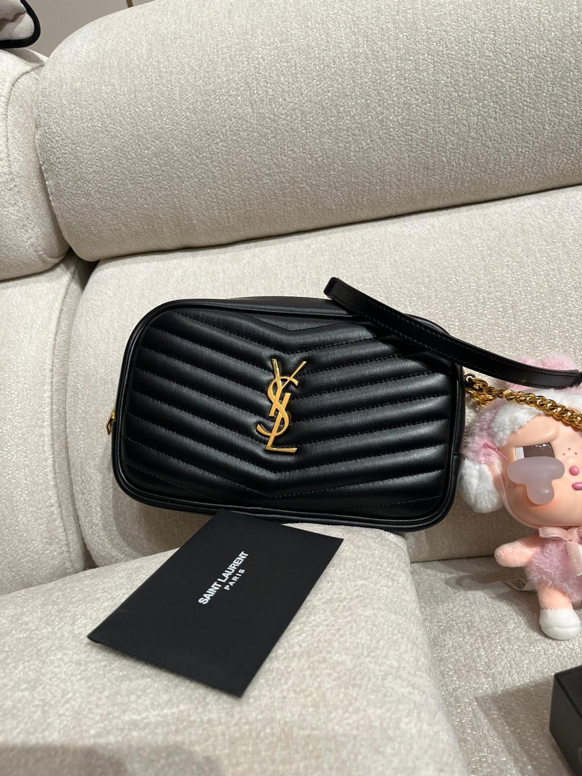 Ysl Mini Lou Camera calfskin bag 10%Authentic,99%new ✅ certificate✅dust bag