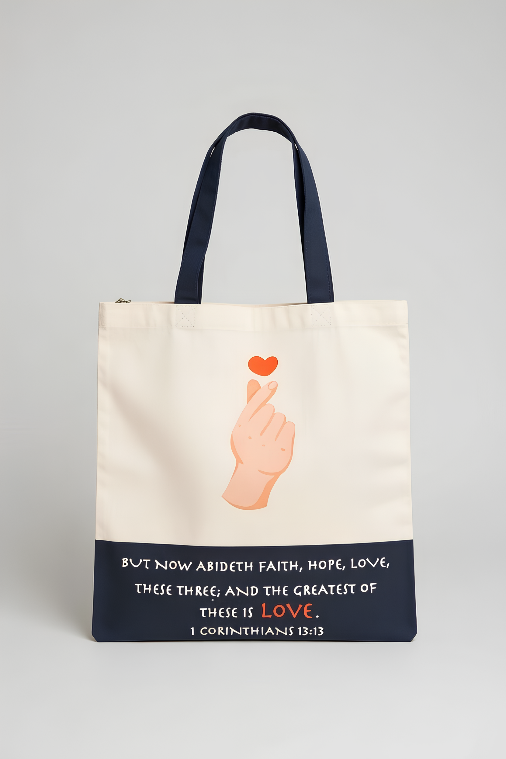 帆布袋C：信望愛（藍）