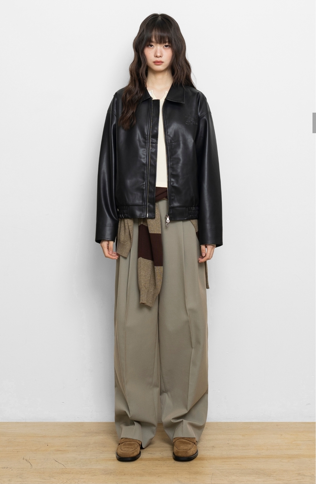 Euggen 2-Way PU 極簡氣質皮褸