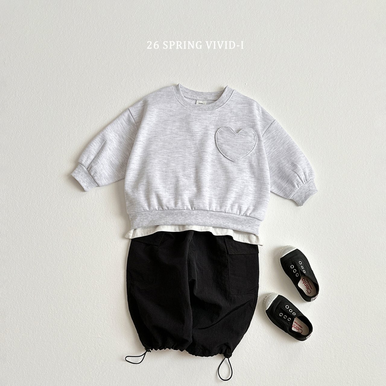 🌸預訂 韓國直送🌸🇰🇷VIVIDI三色愛心寬鬆衛衣