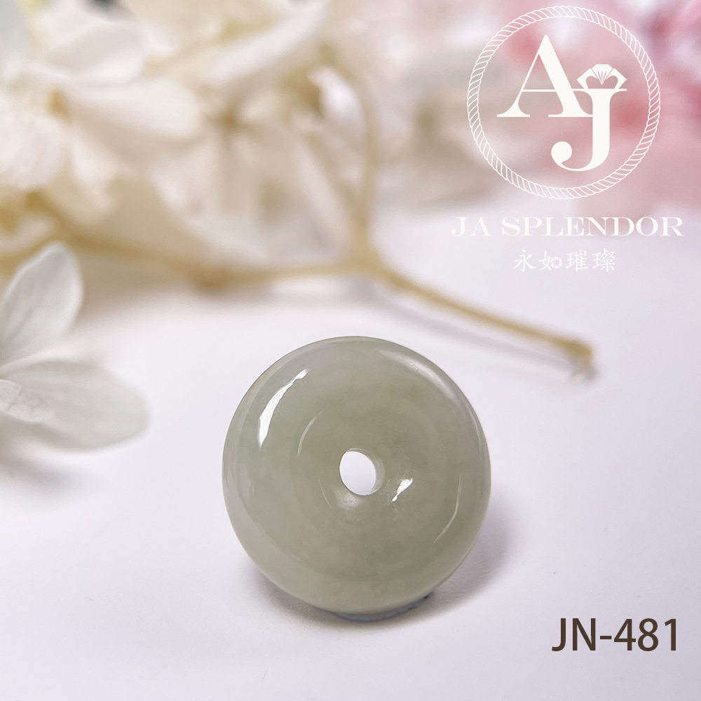 JN-481/484/495 天然翡翠A玉 冰潤秋香黃小平安扣