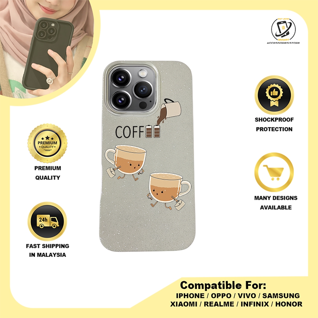 BLING CASE PHONE FOR IPHONE - DESIGN COFFEE B