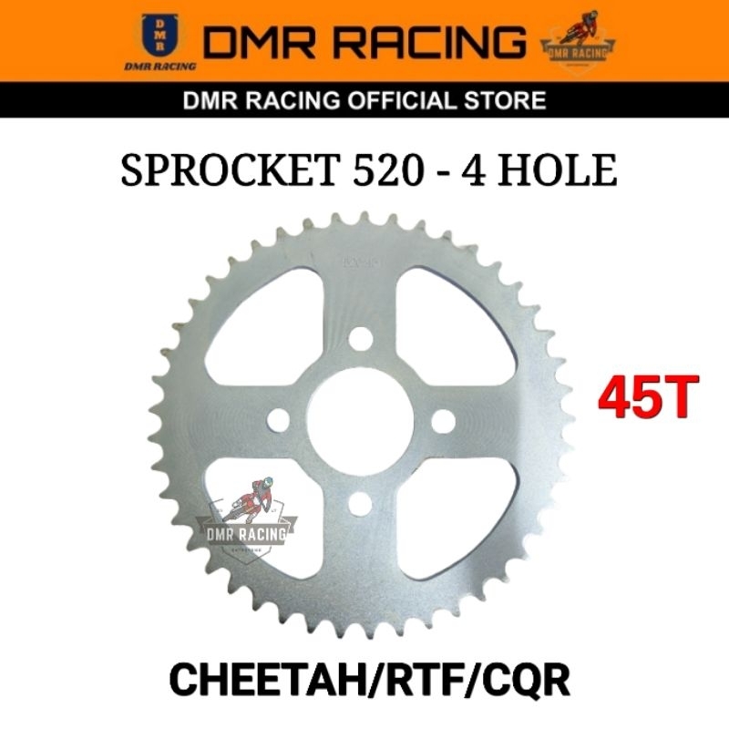 MOTOCROSS CHEETAH/RTF250/CQR/BSE Front Rear Sprocket Set 520 (4 Hole) 12T 13T 14T 15T 39T 43T 45T 47T 50T