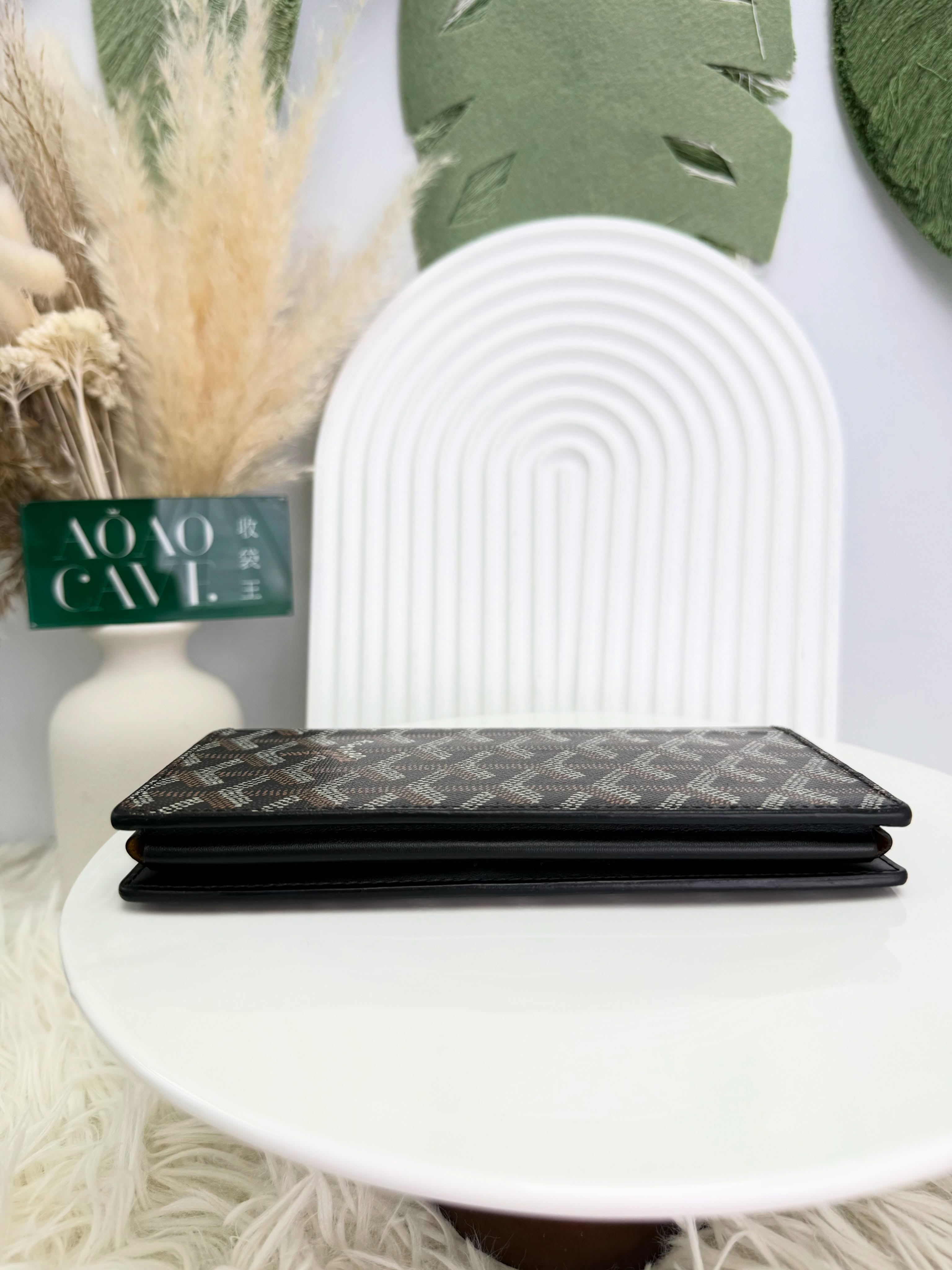 Goyard👜PRE OWNED🛍️ 黑色老花長銀包🖤有盒