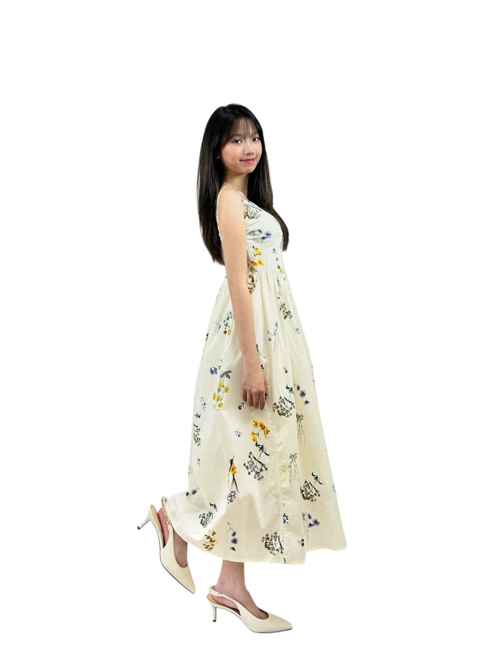 W6225 - Soft Floral Dress