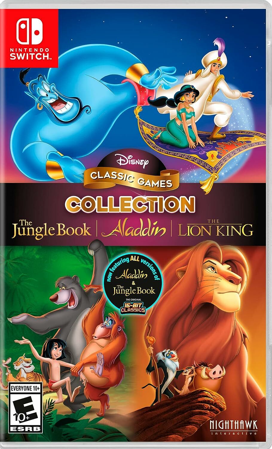 NS Disney Classic Games 迪士尼經典遊戲合輯：小泰山, 阿拉丁 & 獅子王 英文版 NSW-2812