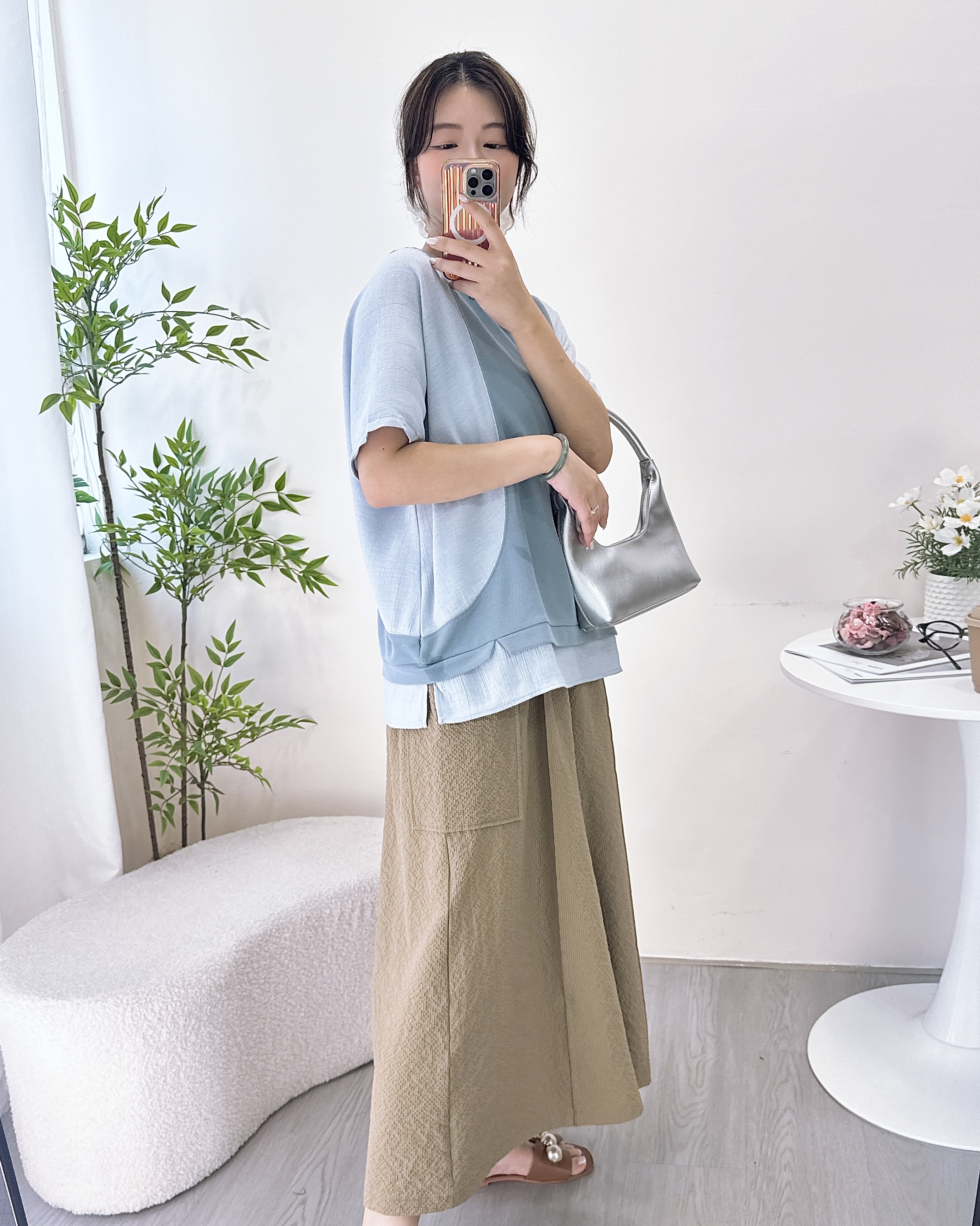 超舒服撞色拼布上衣 4色