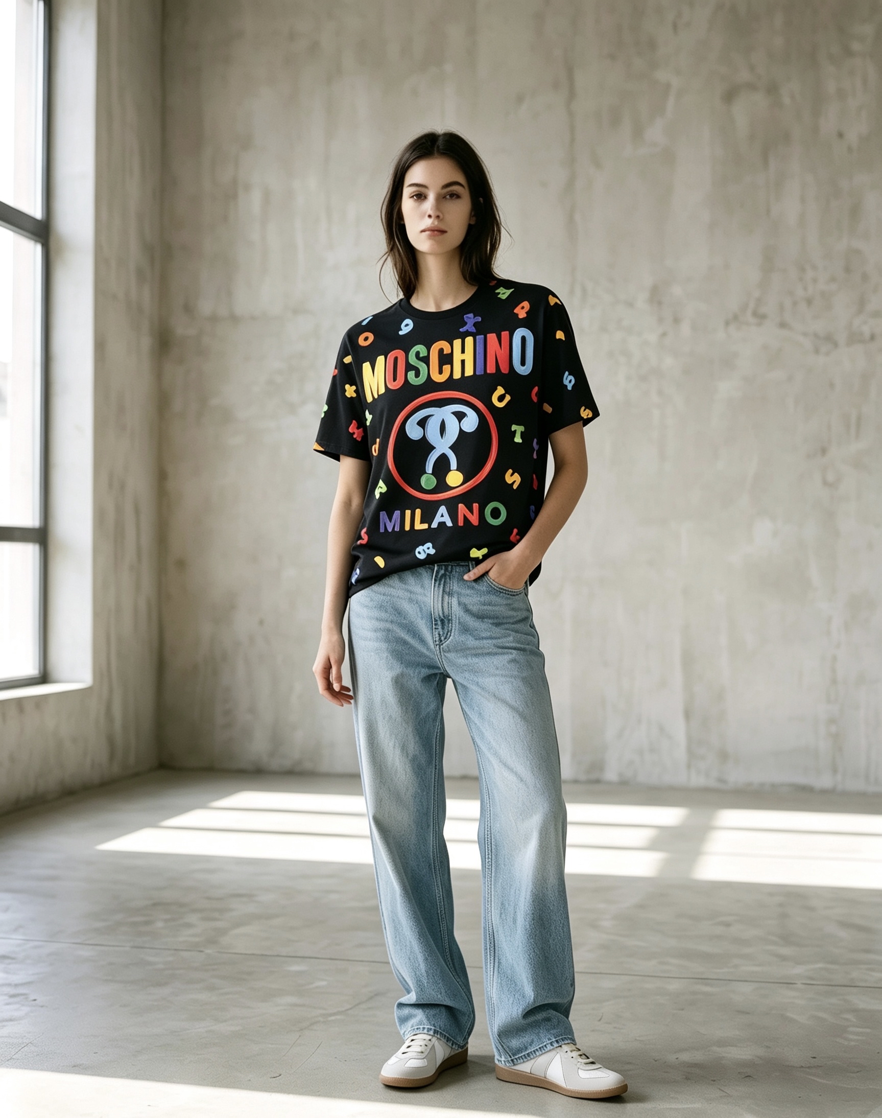 MOSCHINO ALPHABET LOGO TEE