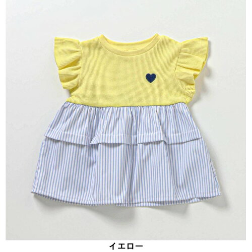 🆕【⭐訂購⭐】🇯🇵  日本直送🌀拼布分層 心心刺繡 荷葉袖 優雅 束腰上衣［5款選］🌀[ELCA-0296][260430]