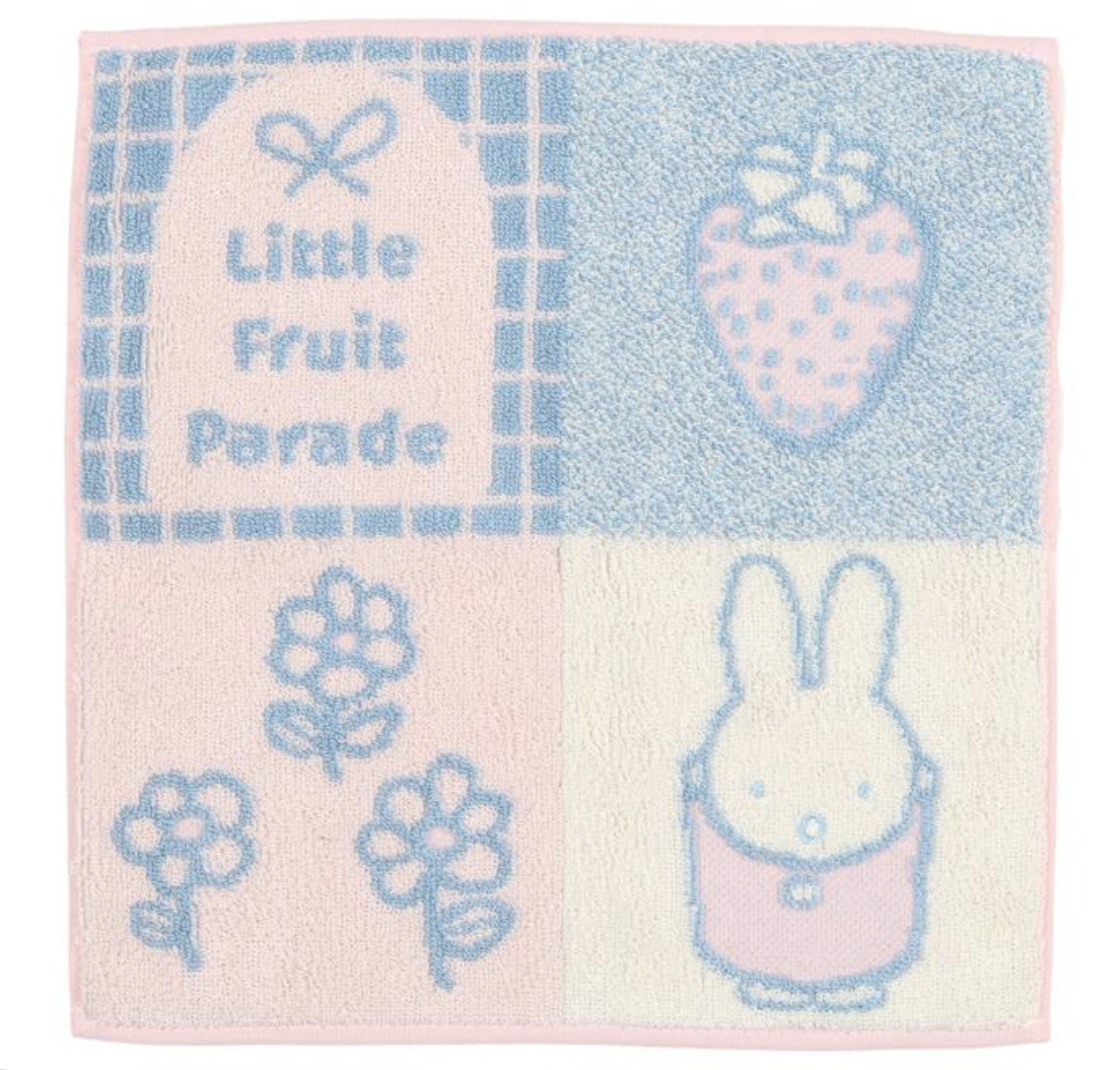 🐰Pre Order  - miffy 聯乘限定 Little Fruit Parade 刺繡 Pouch / 毛巾   ( 📦 大約 5月中到貨, 若遇到缺貨或其它因素貨期會延遲 ）