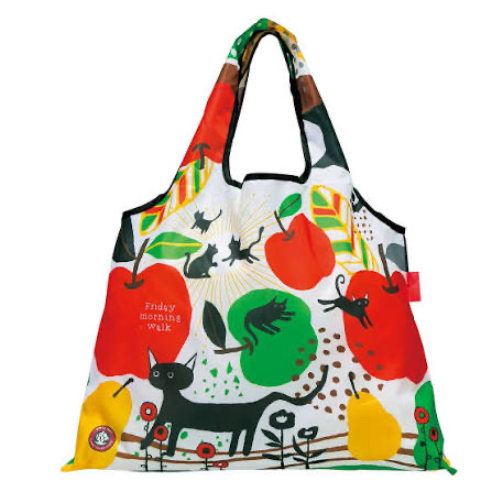 蘋果雪梨貓環保袋