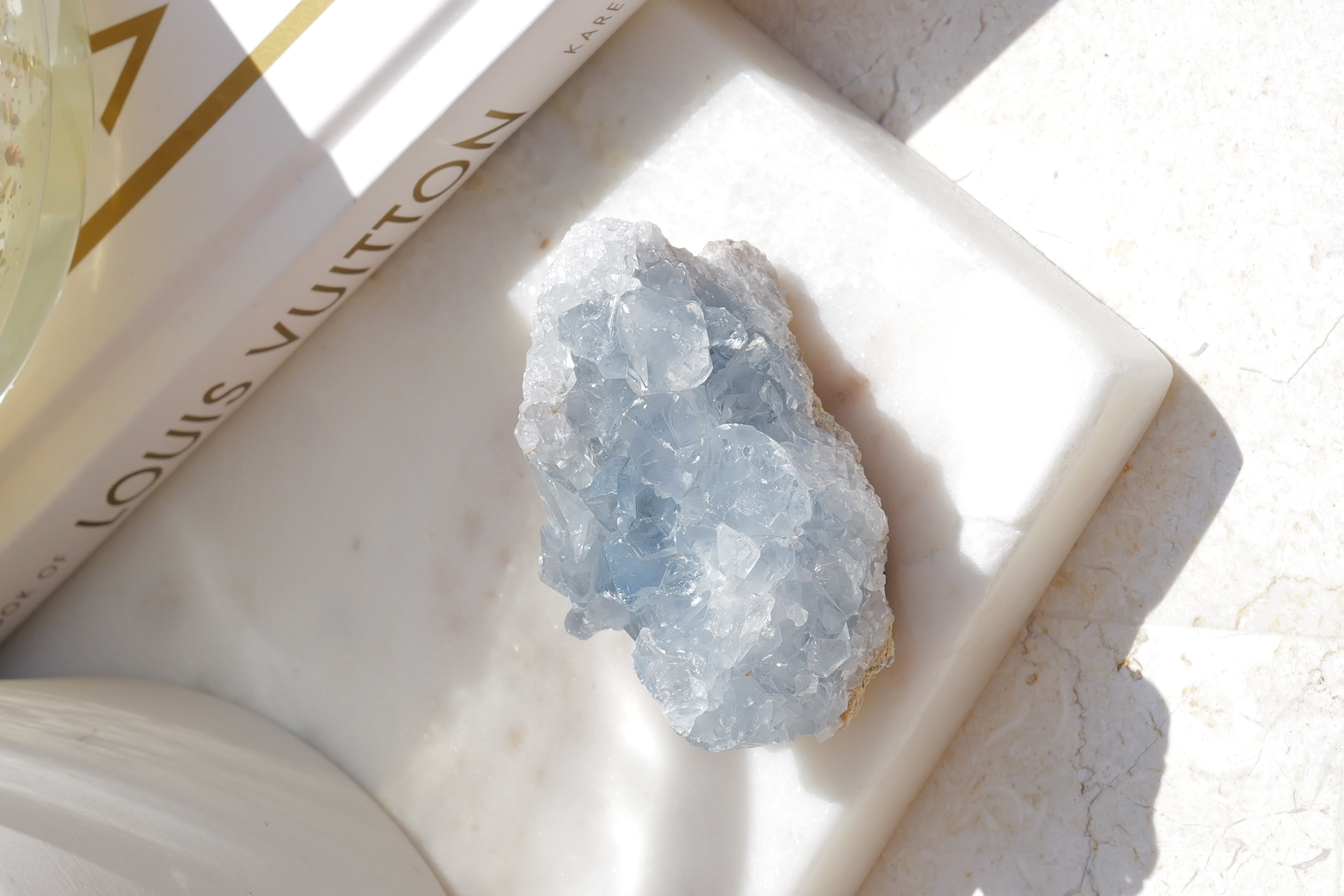  ༒5.5cm 天青石原石粒 ༒ 3501H3AGNT-RA18*05S