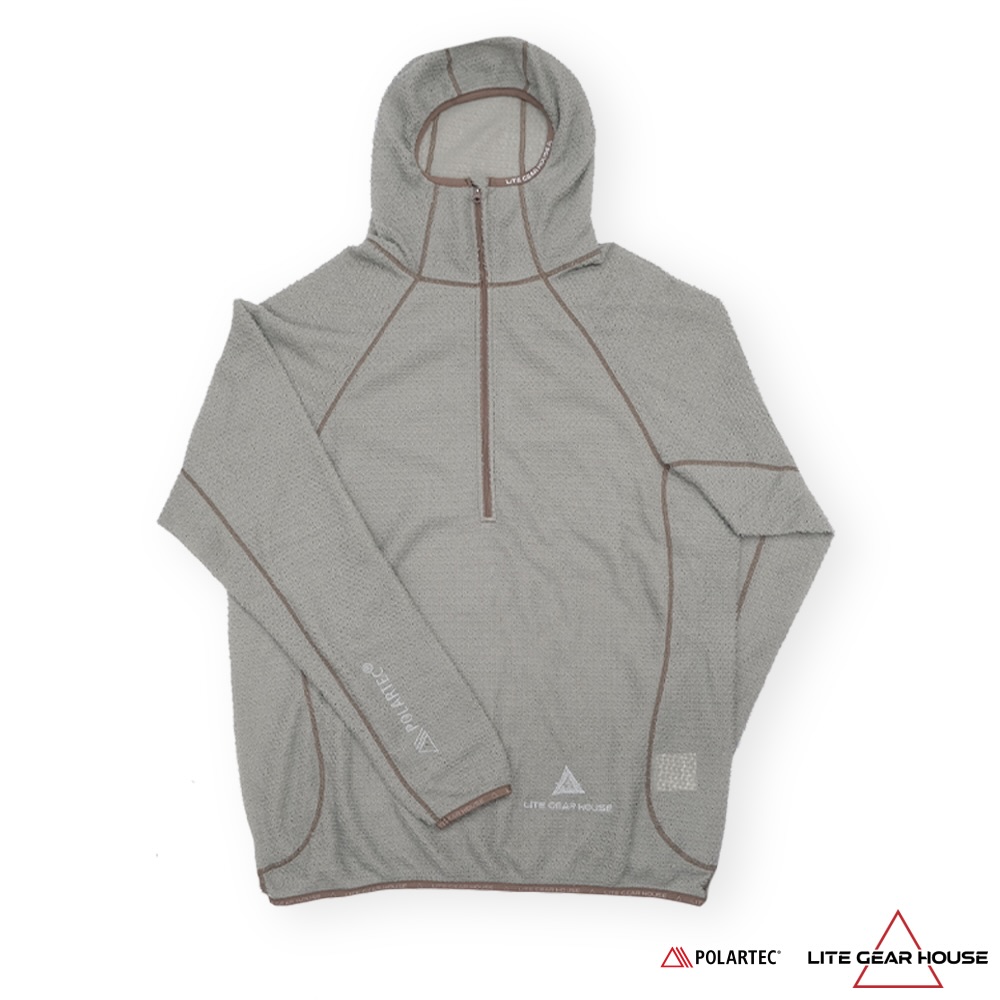 韓國品牌LITE GEAR HOUSE Alpha Direct Half ZipUp 90 半開胸上衣 輕量化 ultralight - Dusty Grey