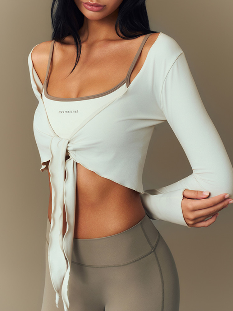 【韓系露鎖骨綁帶Cardigan】預購_Soft Touch Wrap Cardigan by Grandeline