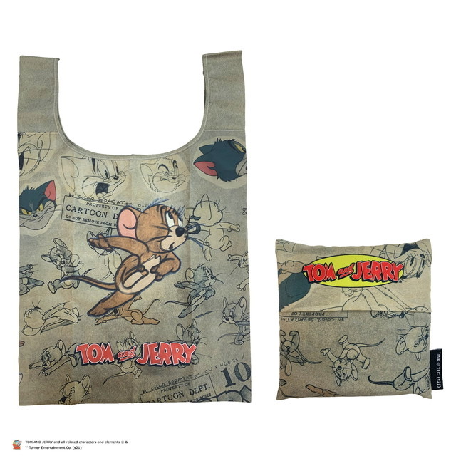 Tom&Jerry灰色環保袋