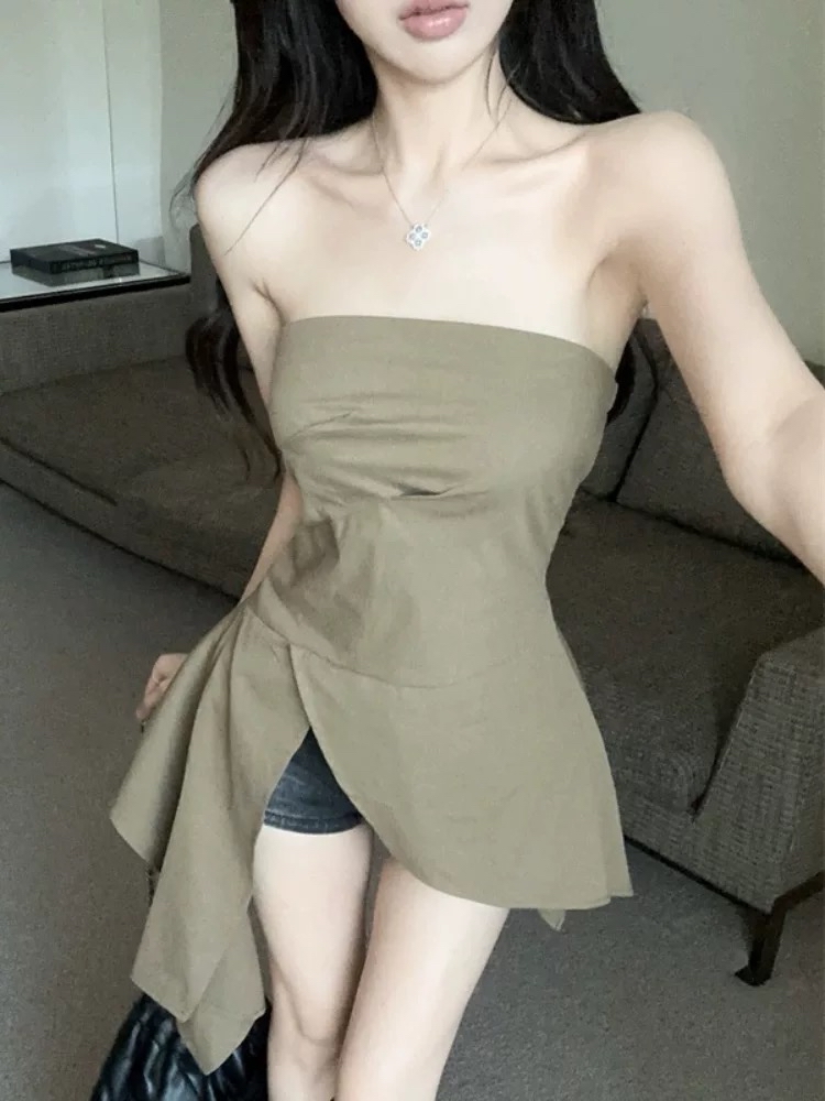 TP403韩版抹胸上衣