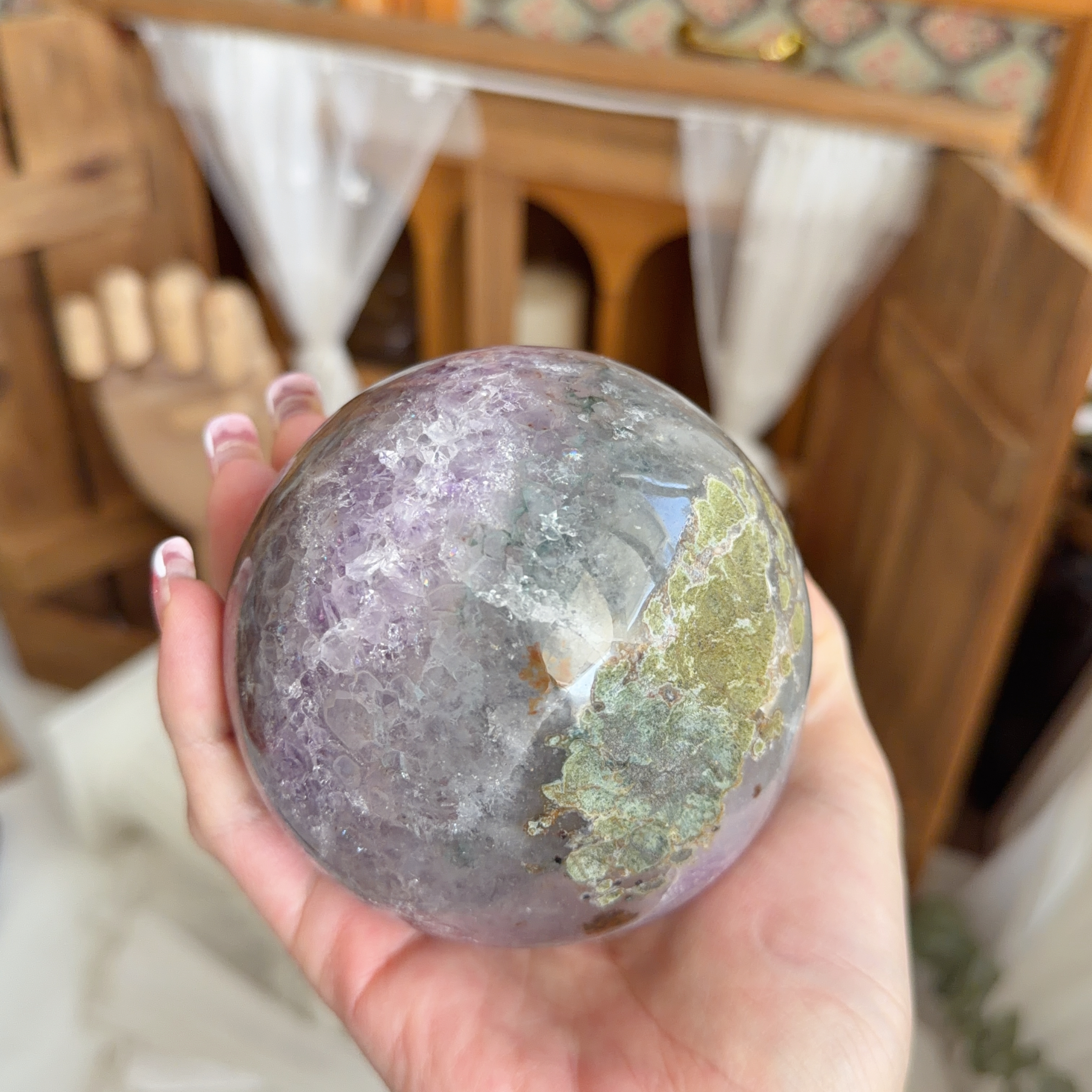 原皮紫晶開口笑