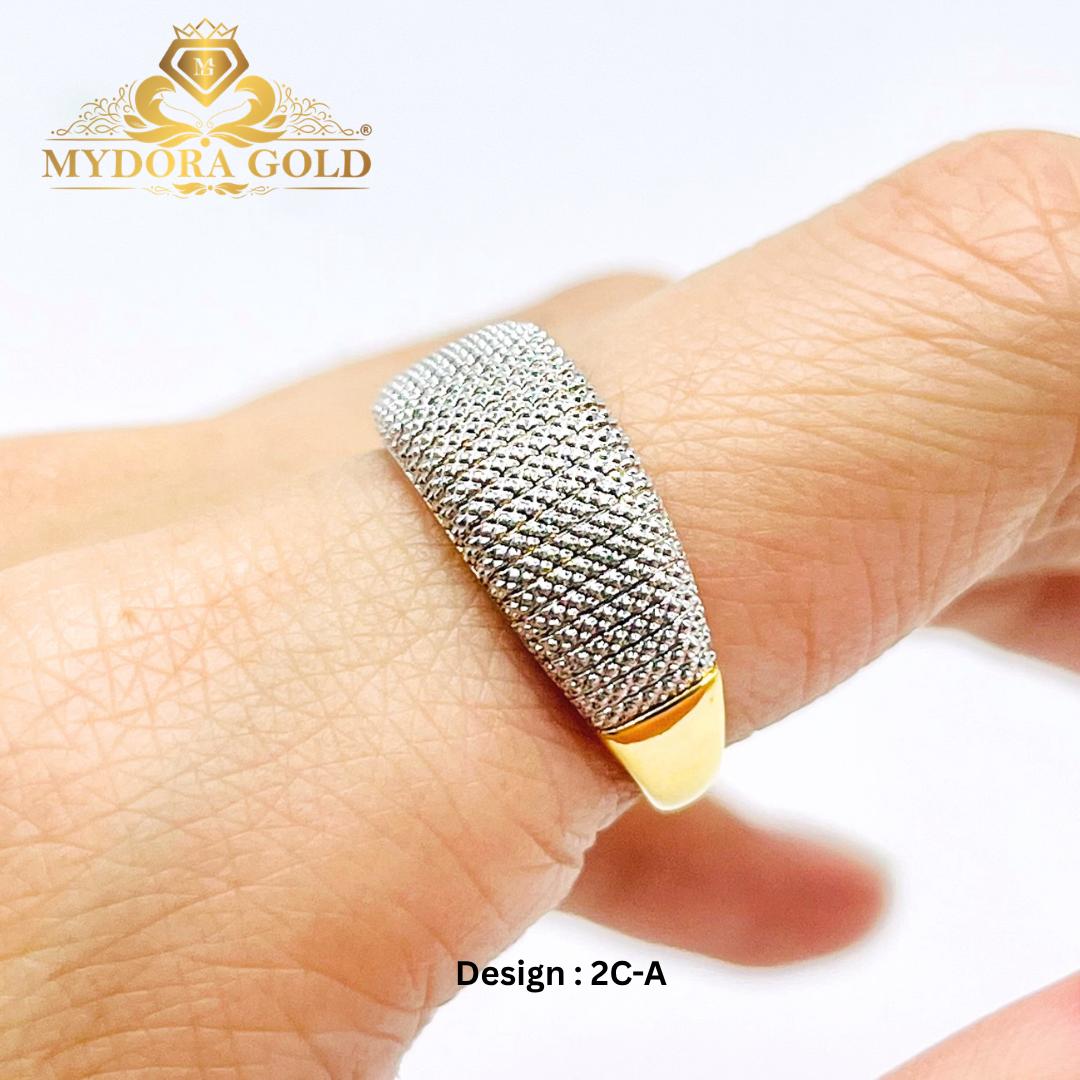 MYDORA Cincin Mini Siciliaa Diamond Cut (5G) l EMAS 916/22K