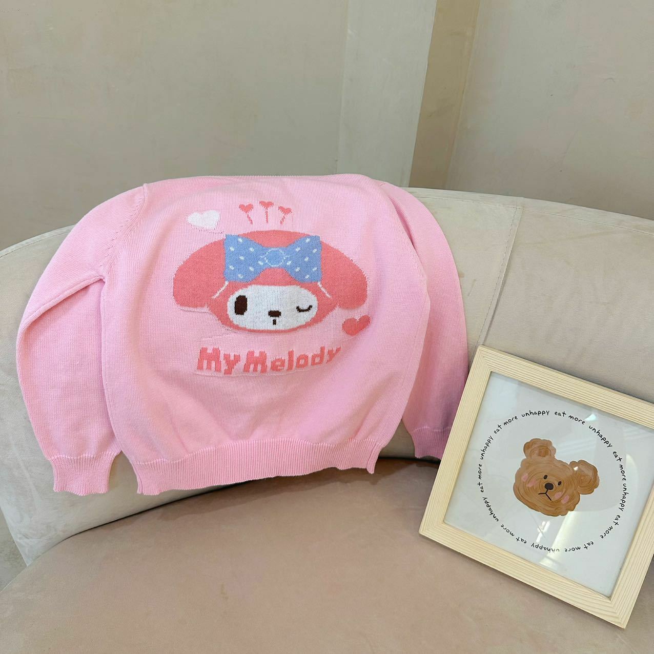 Sanrio 卡通刺繡針織冷衫 -1件 - 1