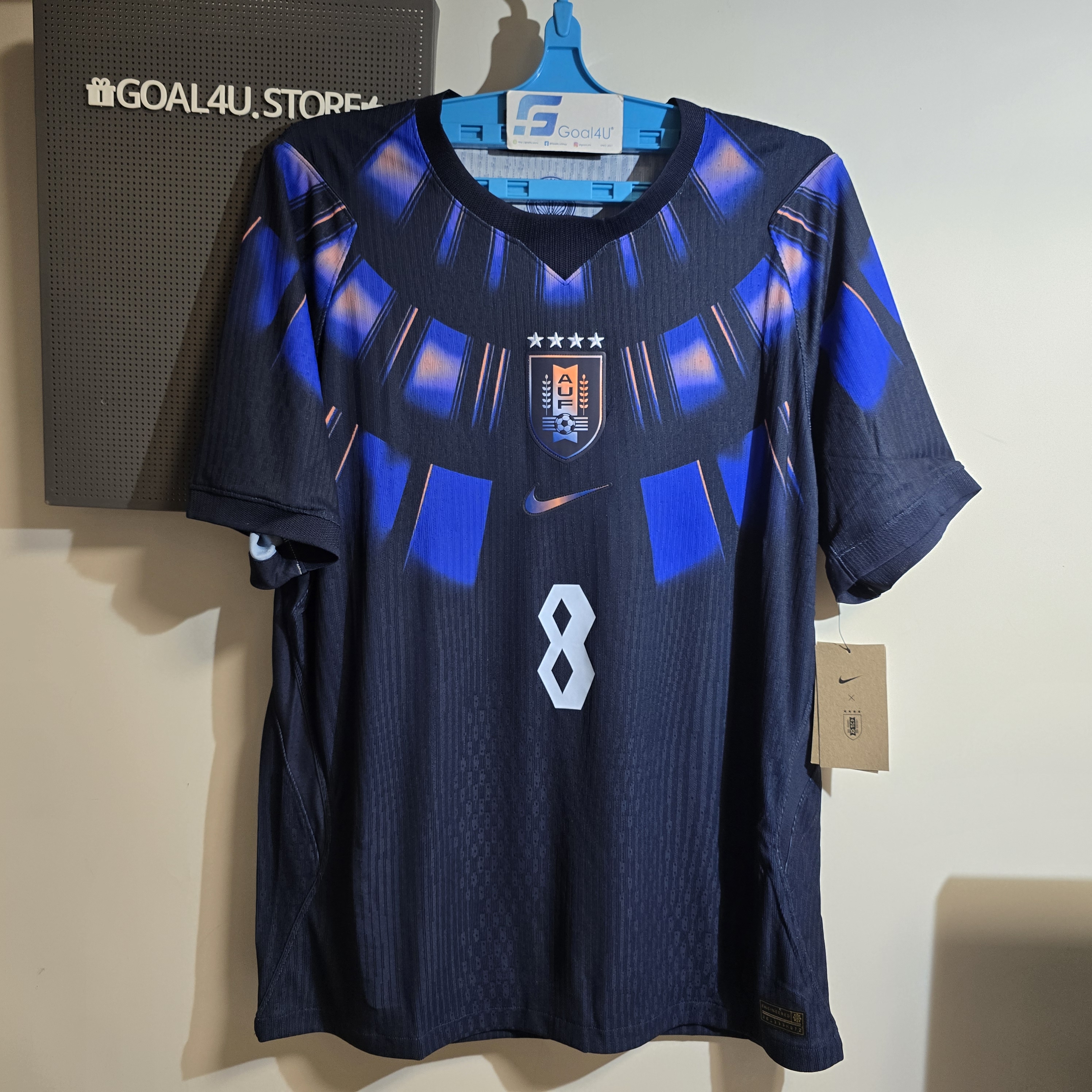 未來感黑豹降臨🐾 Nike Uruguay 烏拉圭 2026-27 作客球員版球衣 (可加印字章) IO4679