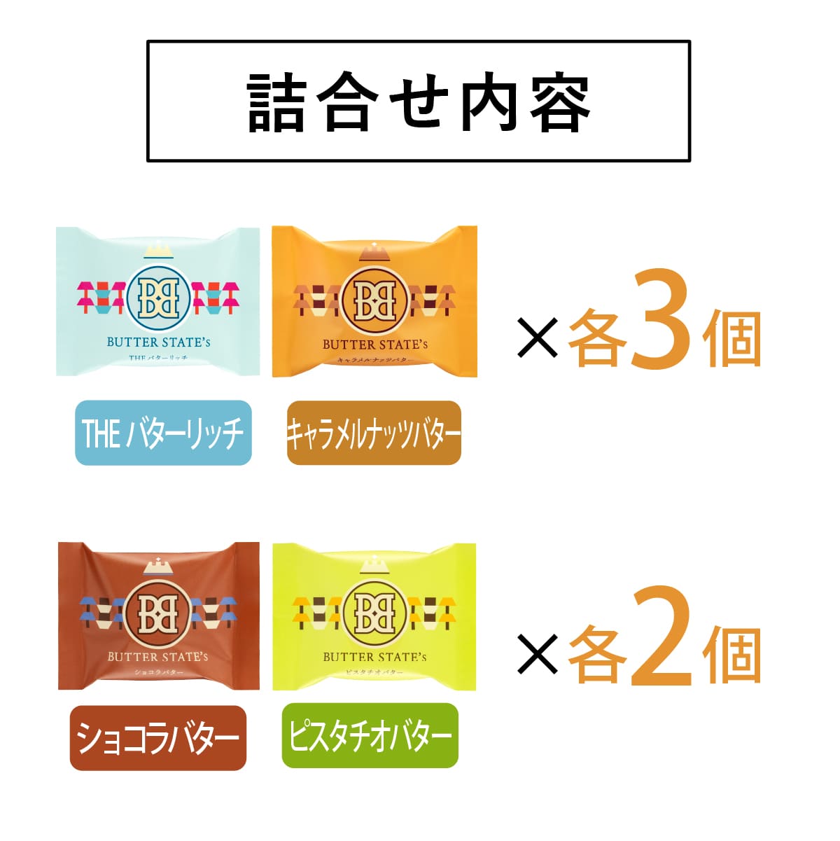 BUTTER STATE’s BUTTER STATE’s COOKIE 火山牛油曲奇綜合口味 10/24件裝