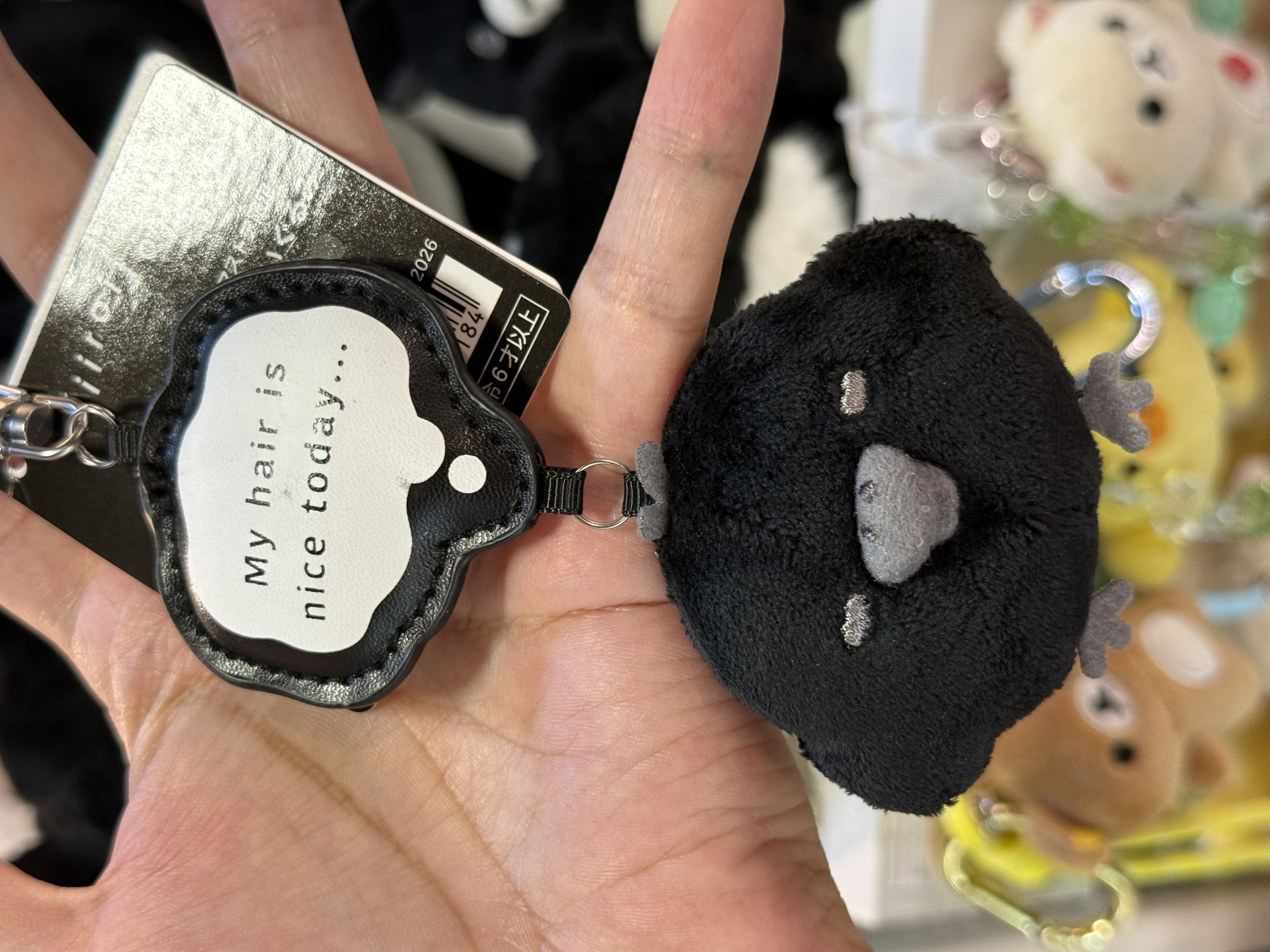《現貨》全新日本專店限定黑白系列黑色小雞掛飾