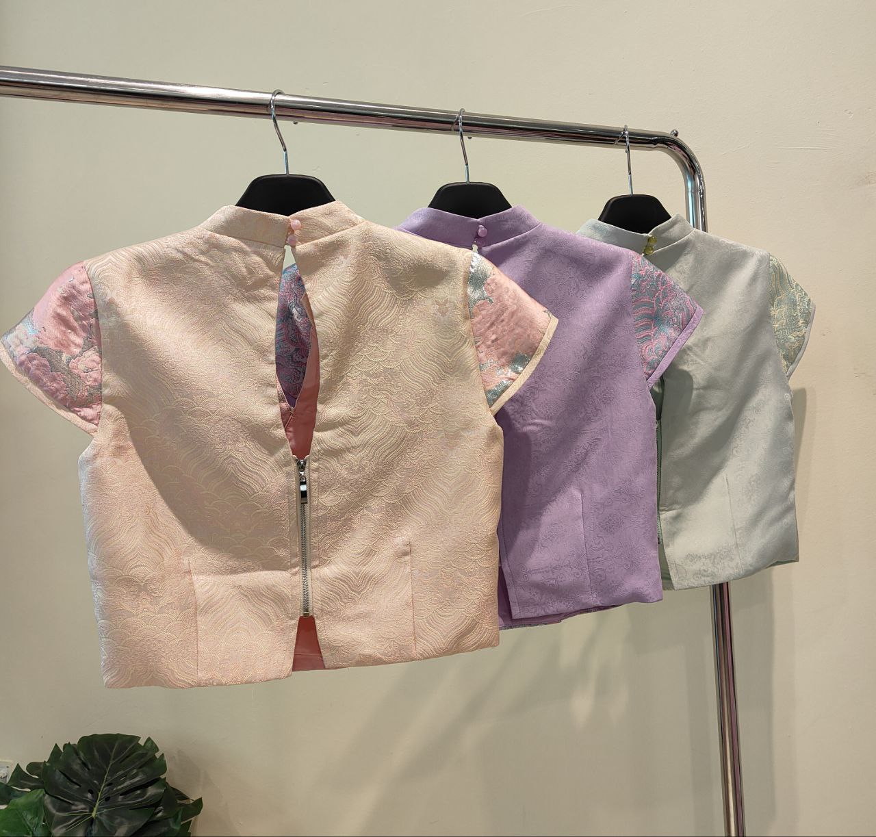 提花旗袍上衣 2617