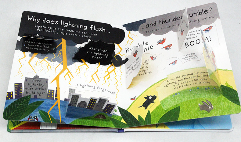 Usborne First Questions and Answers系列翻翻書 What makes it rain 雨水怎樣形成