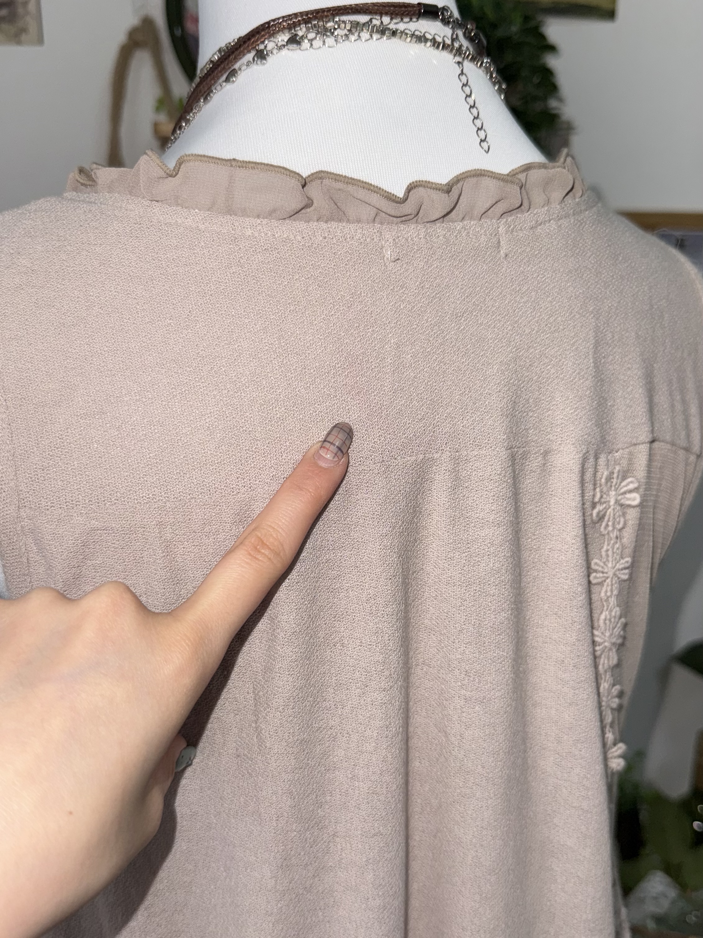 Mori Dusty Rose Sheer Lace 3-Piece Set