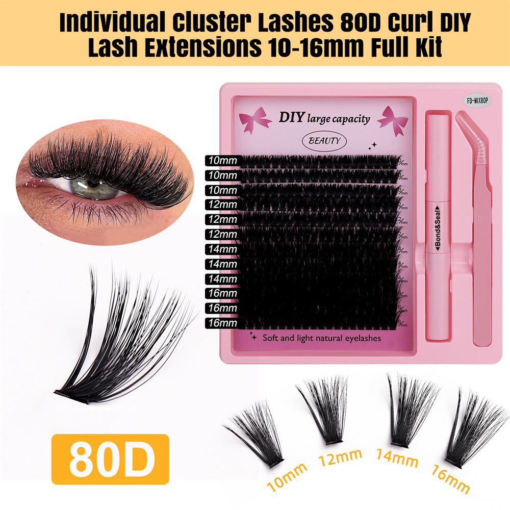 DIY分段假睫毛 80D-240朵混裝 UA0538