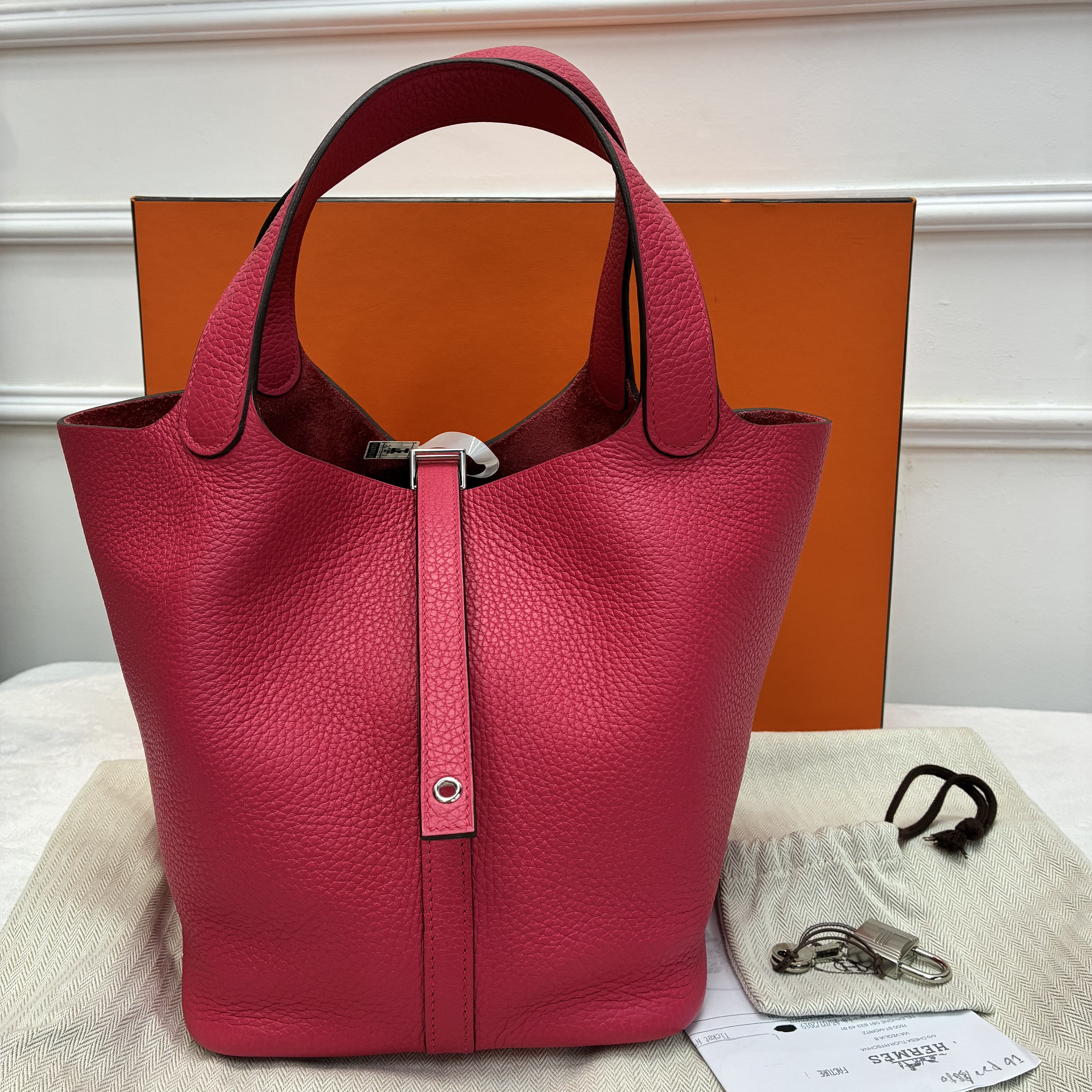 Full set Hermes Picotin 22 P22 極致粉 