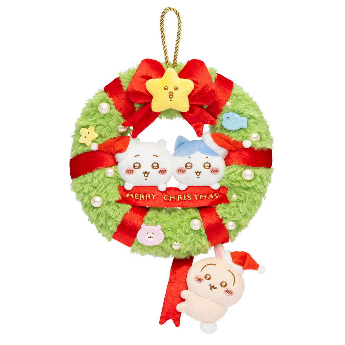 🎀【預訂】 Chiikawa Christmas 聖誕花圈公仔掛飾