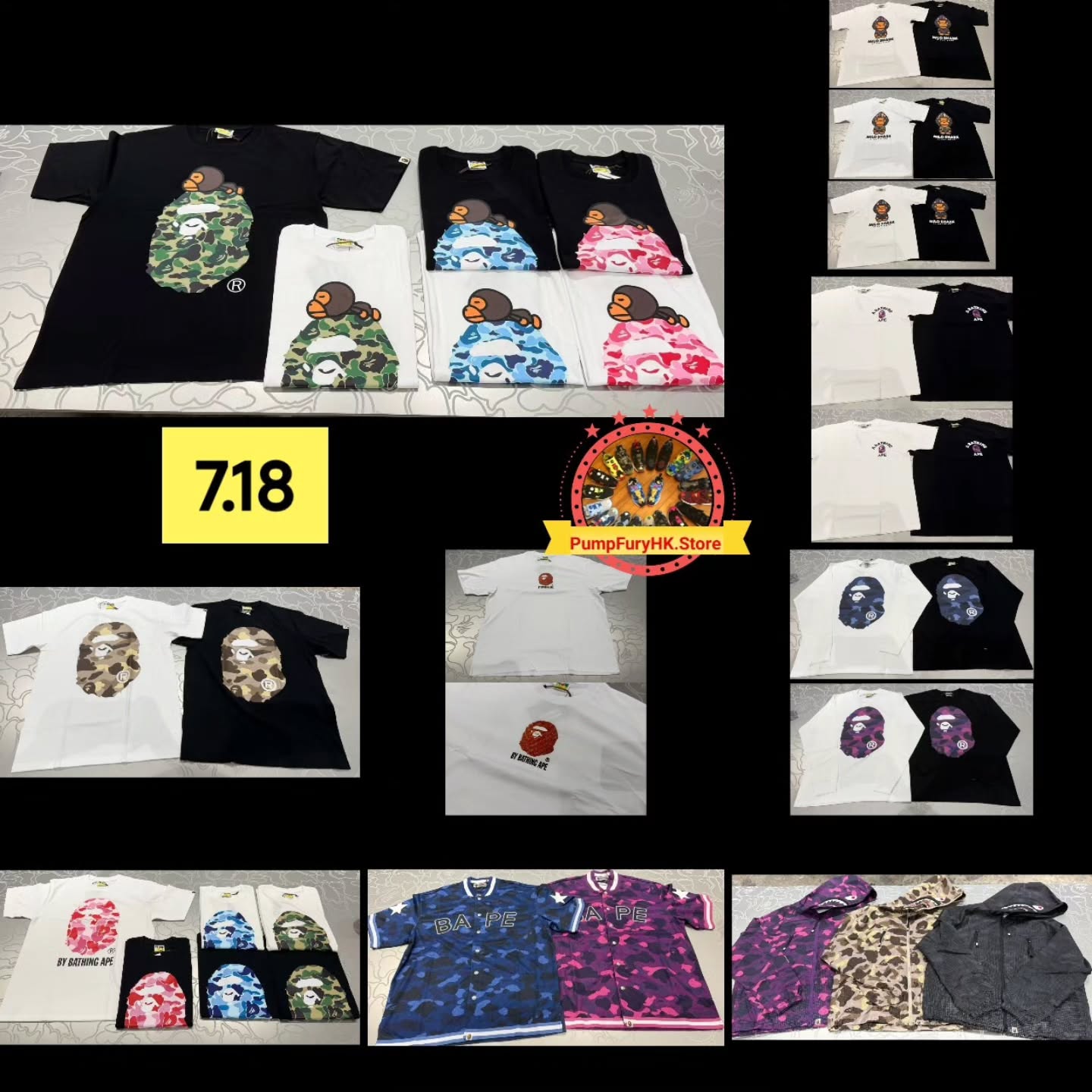 7.18 BAPE FW26 Collection **MESSAGE FIRST/先查詢貨存**