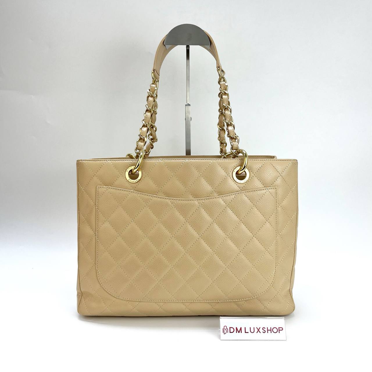 Chanel Beige Caviar GST GHW (Serial 17, Y: 2013)