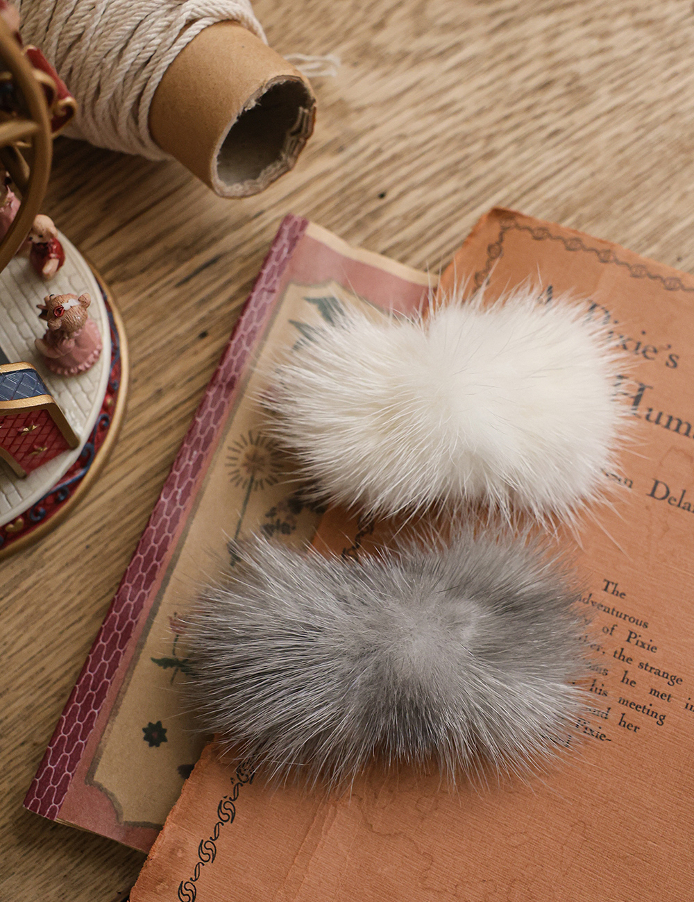 FLO | Mink ribbon hairpin - 2 colors(ACC)