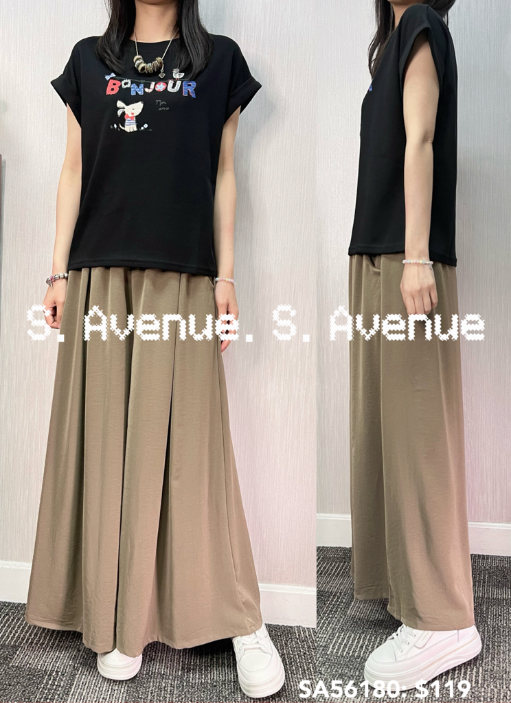 SA56180: 短袖bonjour狗仔tee