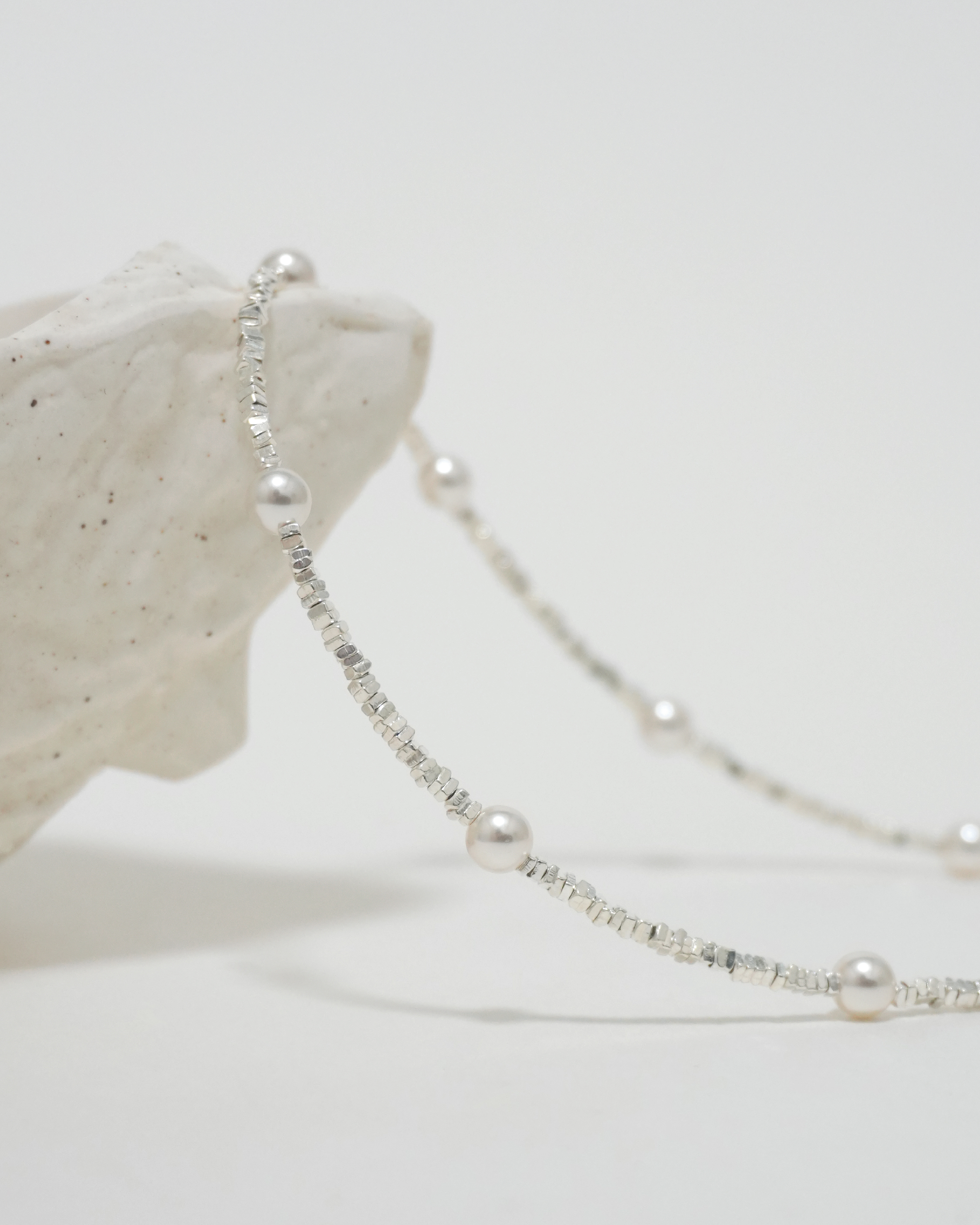 Twisted Harmony Pearl Necklace