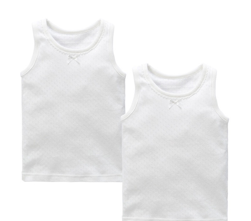 西松屋 小童純白打底背心 - 1包2件 現貨