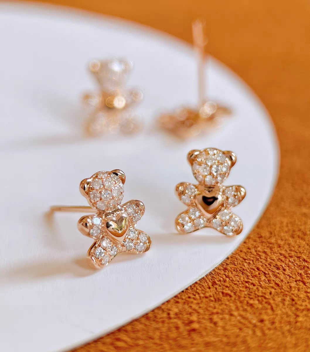 18K Diamond Earrings 