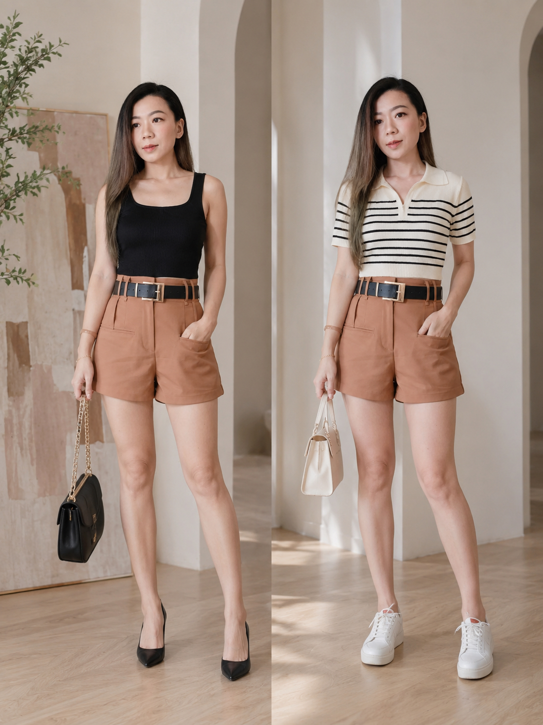 2317 Short Pant with Belt 