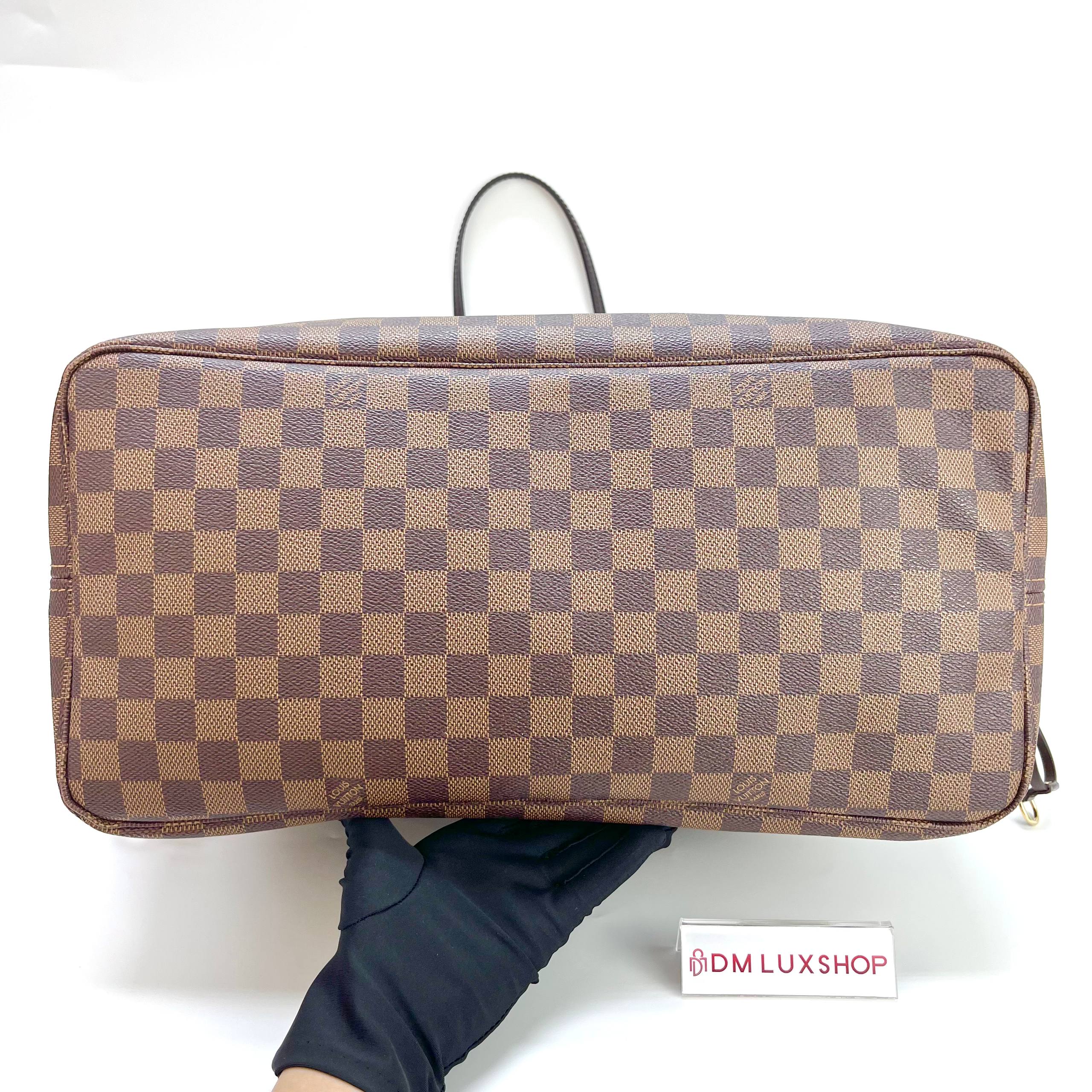 LV Damier Ebene Neverfull MM GHW