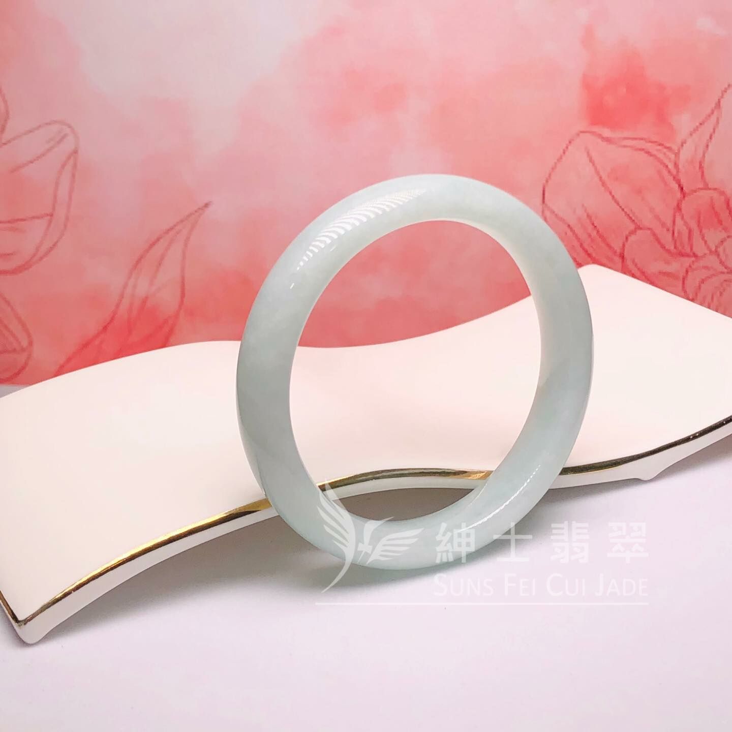 擺三橋蘋果綠福鐲50.9mm