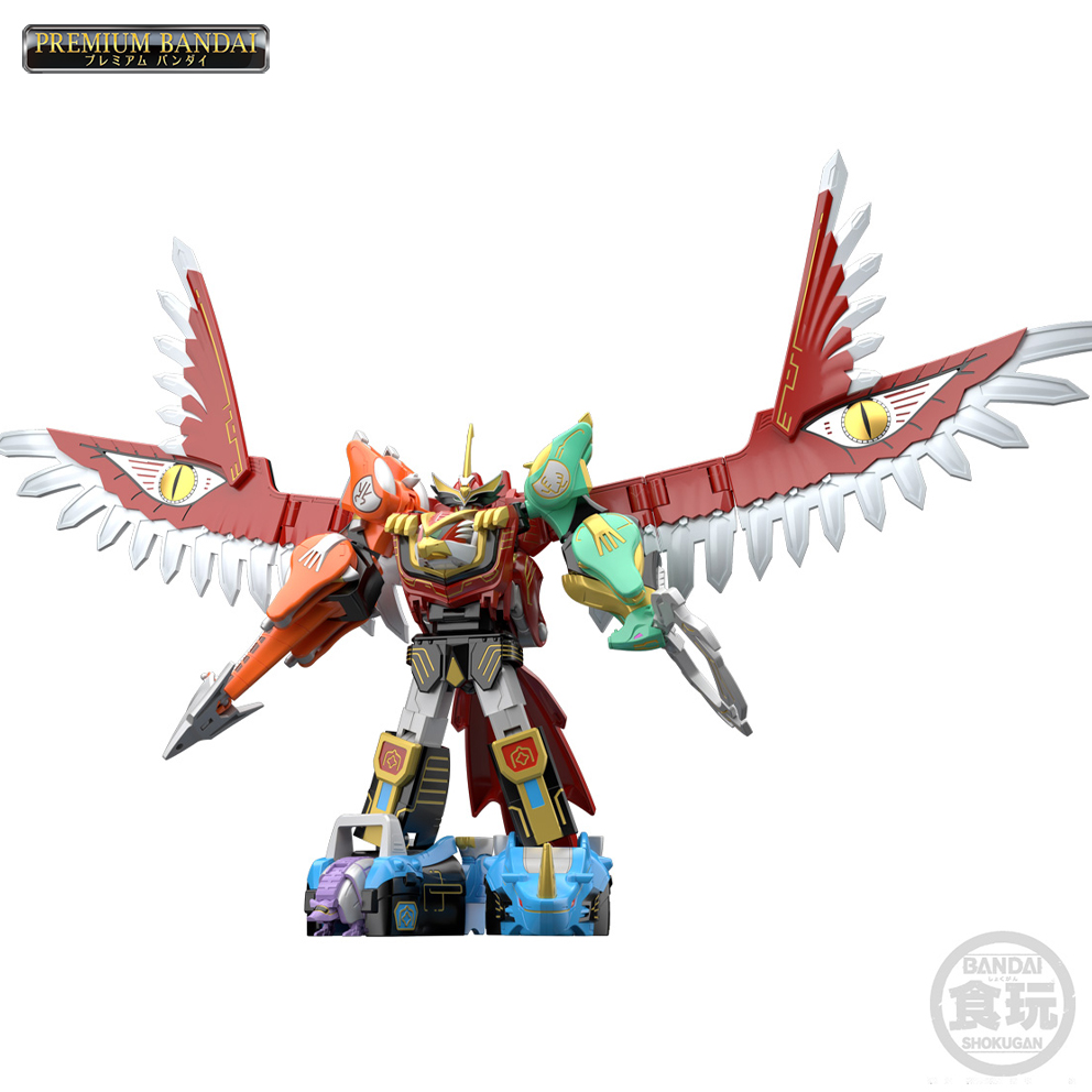 (預訂訂金 $200) (總價 $707) (魂限) Bandai SMP [Shokugan Modeling Project] 百獸合體 百獸戰隊 牙吠翼人 牙吠伊卡洛斯 食玩 (再版) (行版) Hyakujuu Gattai GaoIcarus 