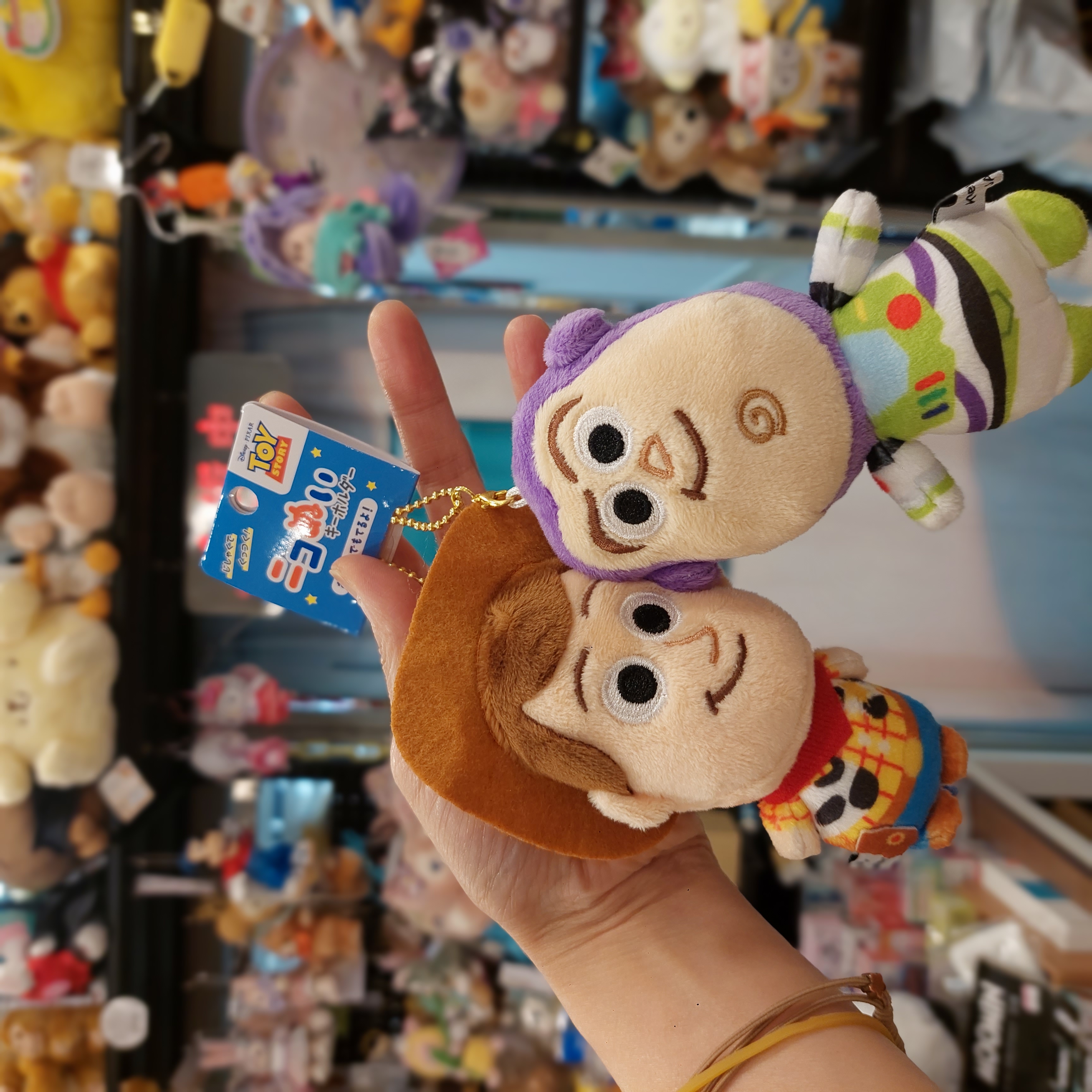 原裝日本 廸士尼 胡廸 巴斯光年 Woody Buzz 對裝 磁石吊飾 掛件 