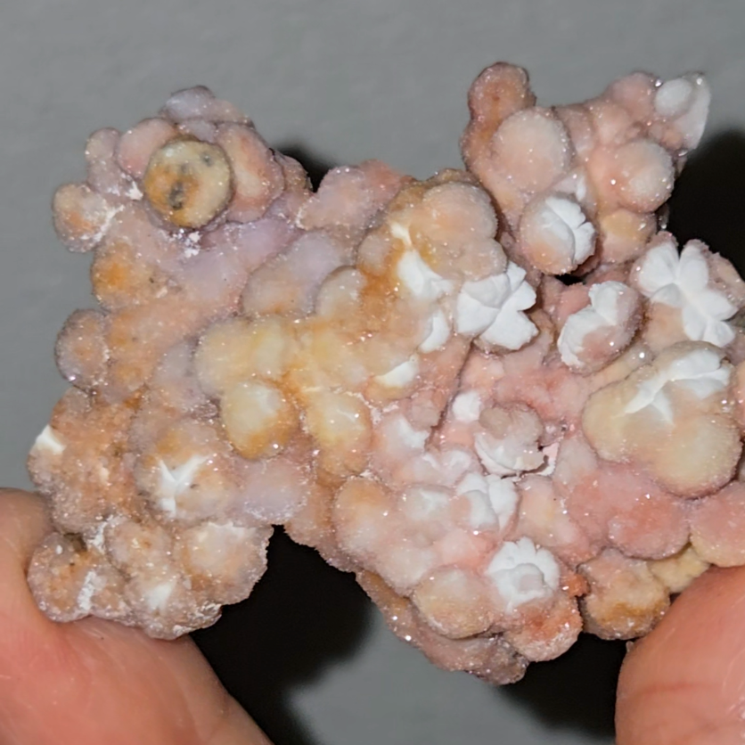 Pink and lavender popcorn selenite - SEL39