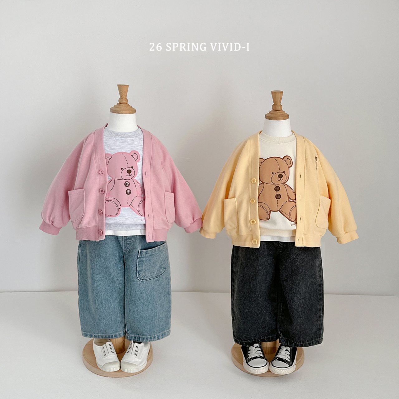 部分現貨🌸預訂 韓國直送🌸🇰🇷VIVIDI三色日常寬鬆闊腳牛仔褲